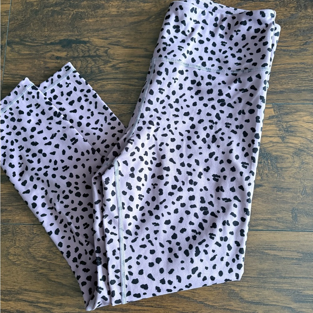 Purple and Black Spotted Leggings